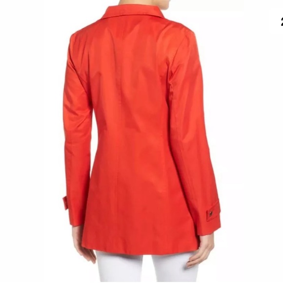 Michael Kors Red Side Zip Stand Collar Jacket S - Picture 2 of 3